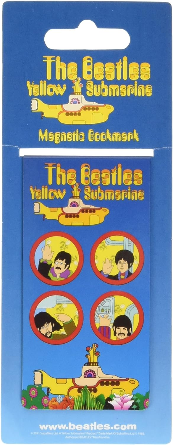 The Beatles Yellow Submarine Magnetic Bookmark The Beatles Yellow Submarine Magnetic Bookmark
