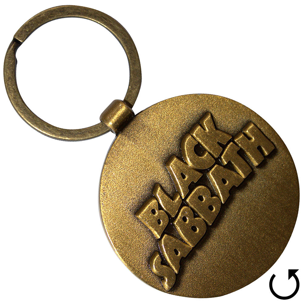 Black Sabbath - 3D Wavy Logo Metal Keychain Keyring
