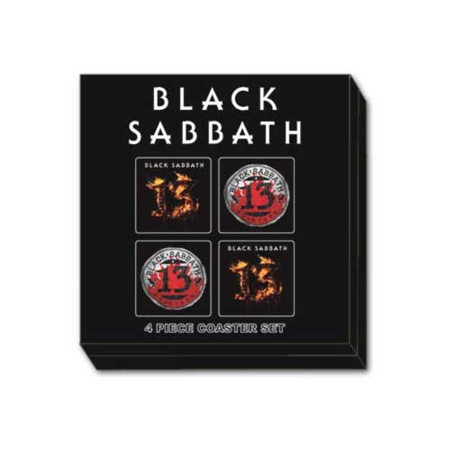 Black Sabbath 13 - Cork Coaster Set of 4 Black Sabbath 13 - Cork Coaster Set of 4