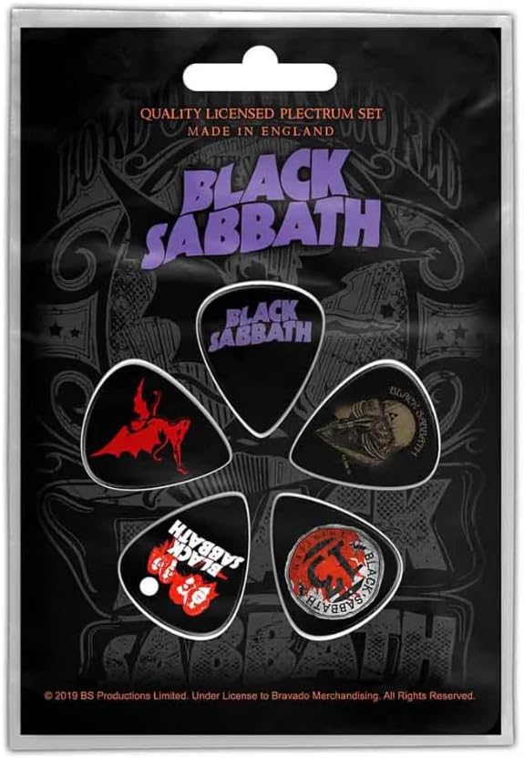 Black Sabbath - Purple Logo Plectrum Pack Guitar Picks Set