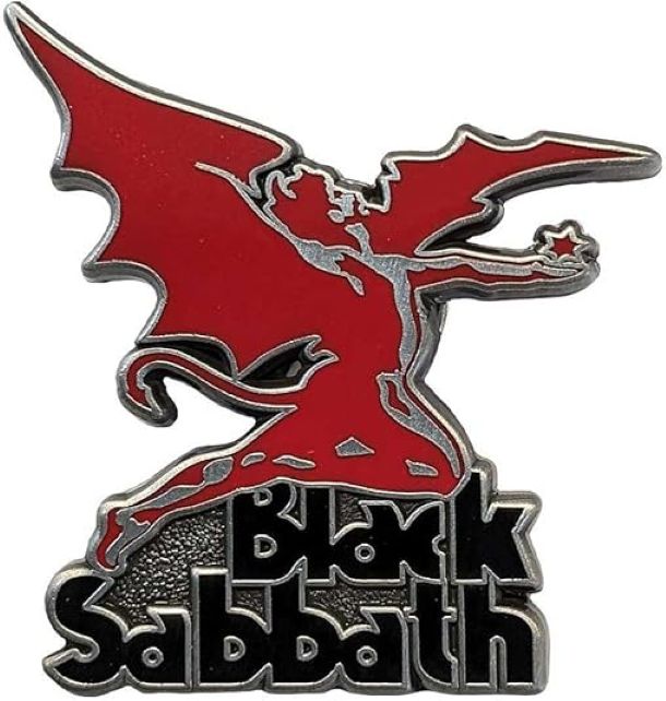 Black Sabbath - Logo & Daemon Metal Pin Badge Black Sabbath - Logo & Daemon Metal Pin Badge