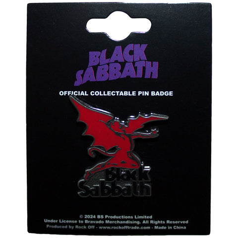 Black Sabbath - Logo & Daemon Metal Pin Badge