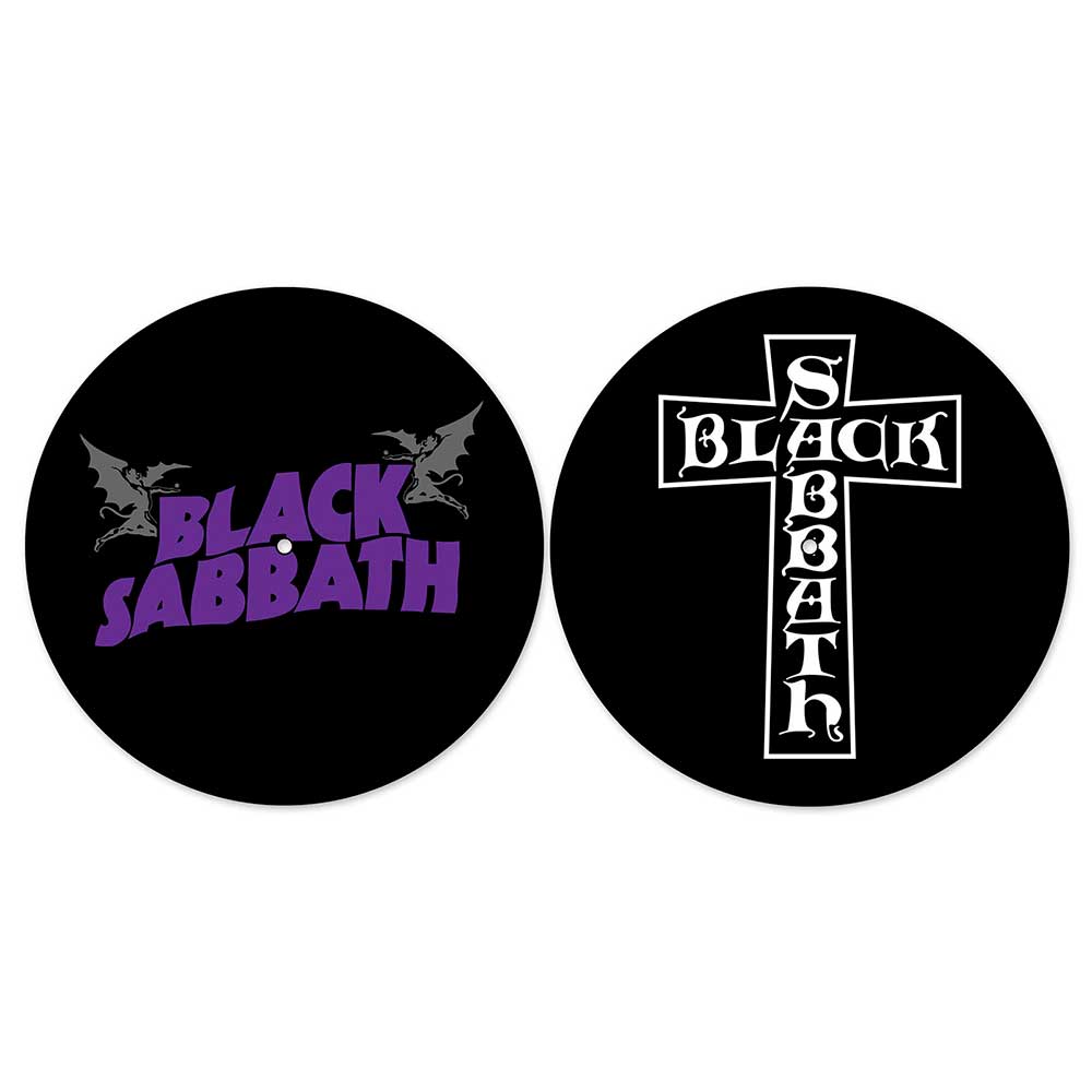 Black Sabbath - Wavy Logo Turntable Slipmat Set of 2 Black Sabbath - Wavy Logo Turntable Slipmat Set of 2