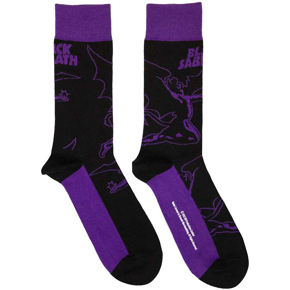 Black Sabbath Logo and Demon - Unisex Ankle Socks Black Sabbath Logo and Demon - Unisex Ankle Socks