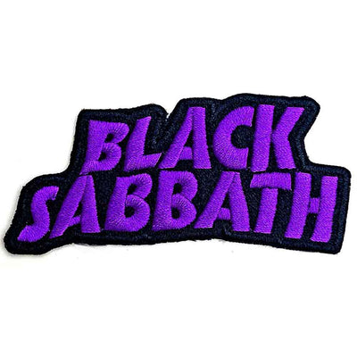 Black Sabbath - Wavy Logo Cut Out Iron On Woven Patch Black Sabbath - Wavy Logo Cut Out Iron On Woven Patch