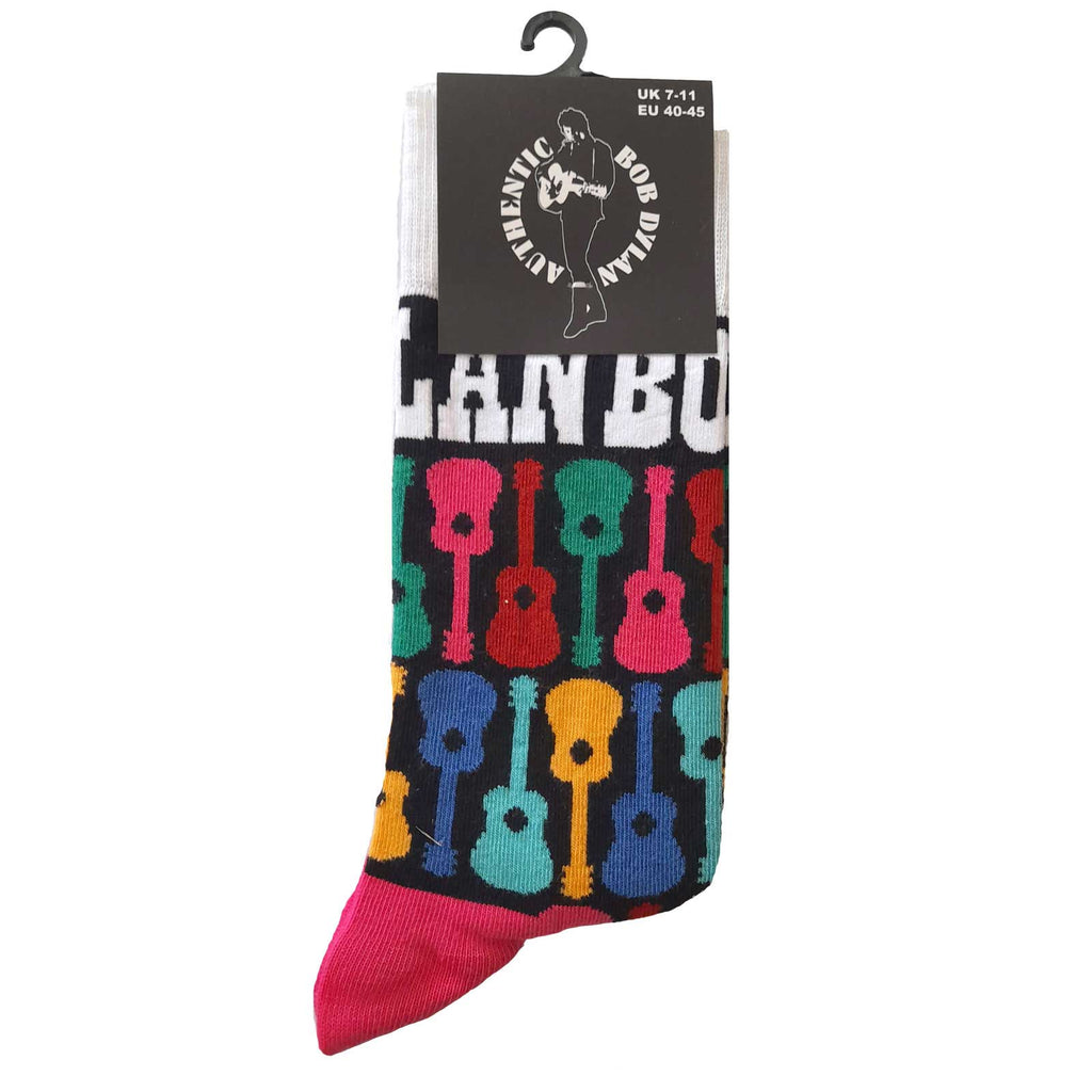 Bob Dylan - Guitar Pattern Unisex Ankle Socks