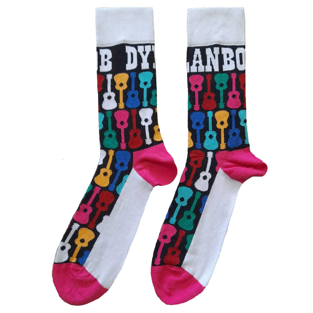 Bob Dylan - Guitar Pattern Unisex Ankle Socks