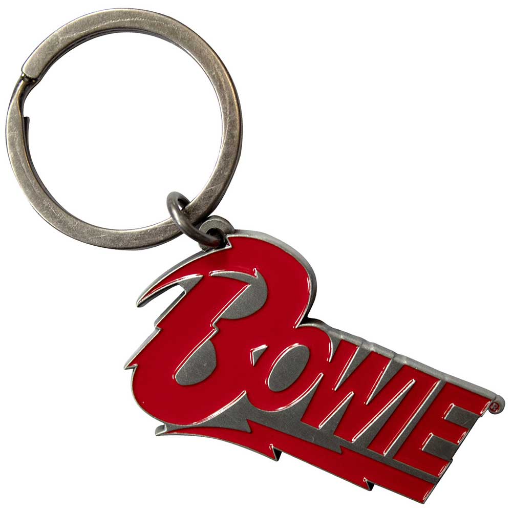 David Bowie Logo - Metal Keychain Keyring