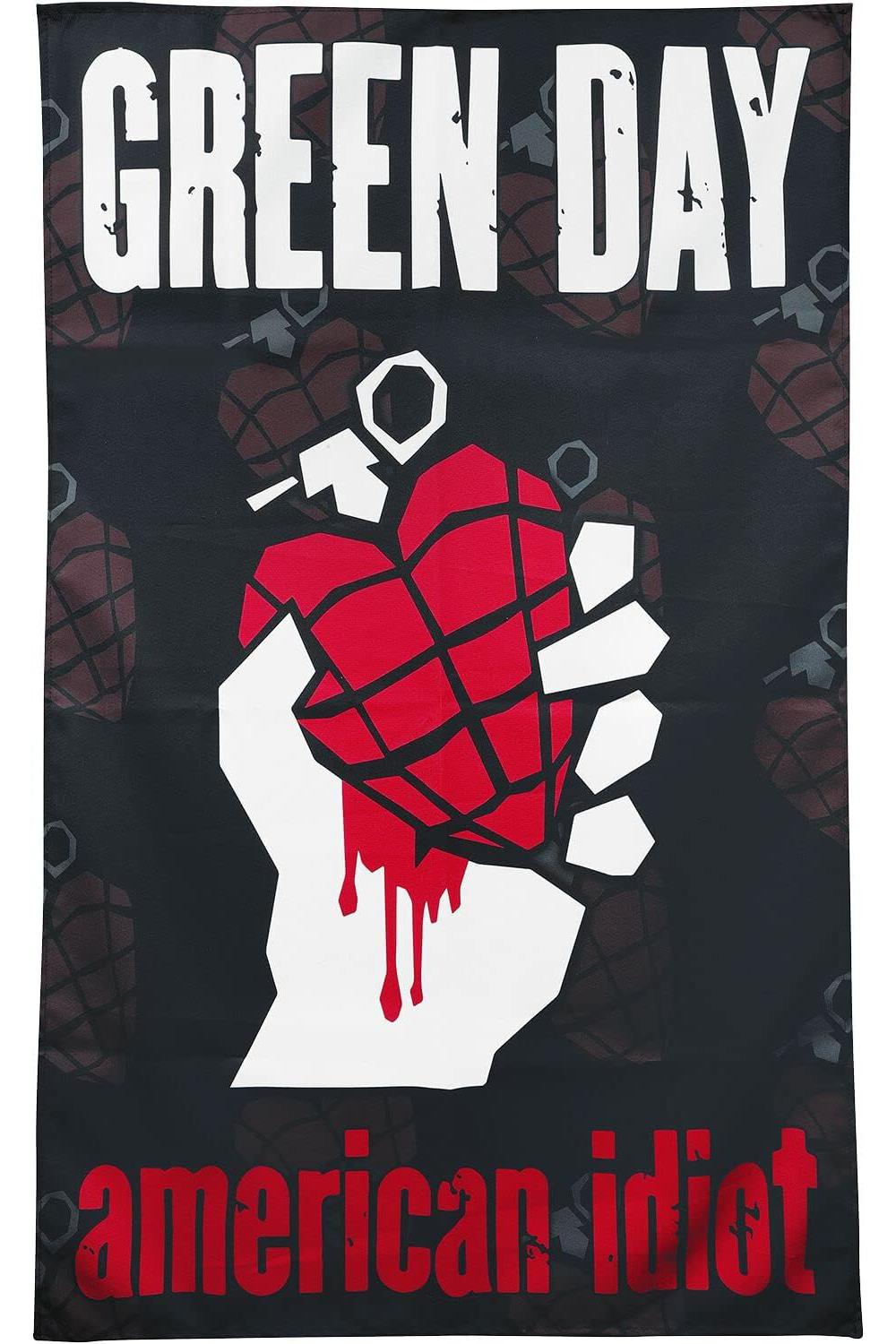 Green Day - American Idiot Textile Poster Flag Green Day - American Idiot Textile Poster Flag