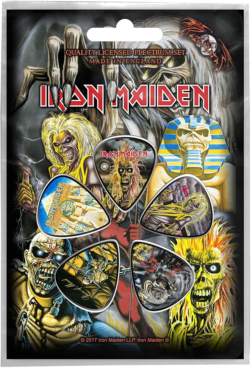 Iron Maiden - Early Albums Plectrum Guitar Picks Set Iron Maiden - Early Albums Plectrum Guitar Picks Set