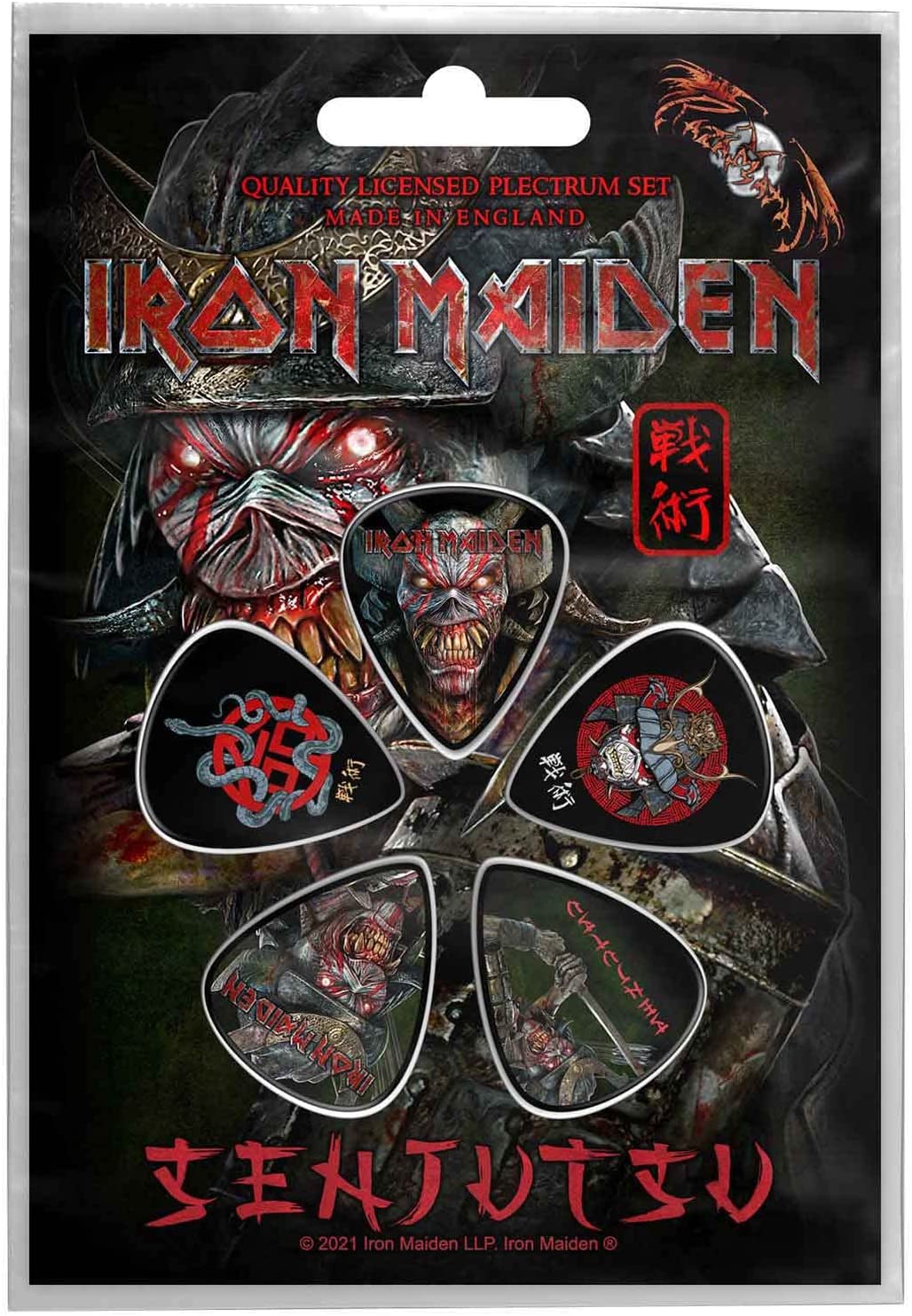 Iron Maiden - Senjutsu Plectrum Guitar Picks Set Iron Maiden - Senjutsu Plectrum Guitar Picks Set