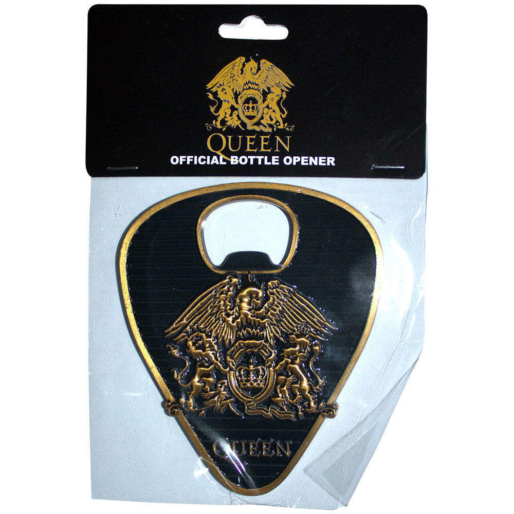 Queen - Gold Crest Plectrum Bottle Opener Magnet Queen - Gold Crest Plectrum Bottle Opener Magnet