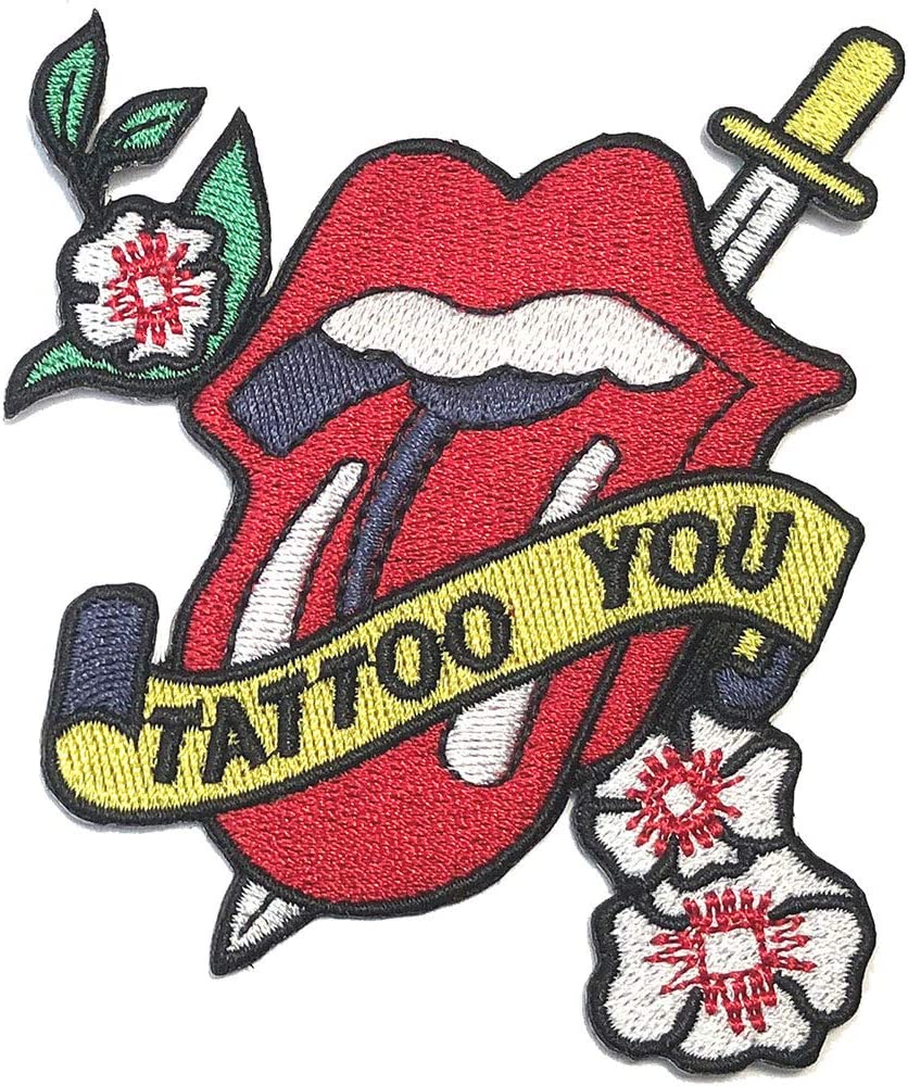 Rolling Stones - Tattoo You Tongue Embroidered Iron On Patch Rolling Stones - Tattoo You Tongue Embroidered Iron On Patch