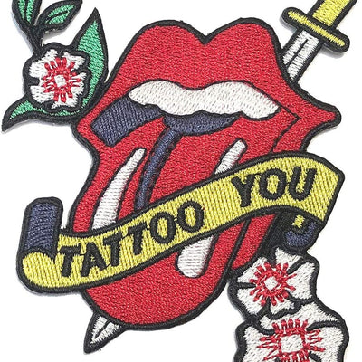 Rolling Stones - Tattoo You Tongue Embroidered Iron On Patch Rolling Stones - Tattoo You Tongue Embroidered Iron On Patch