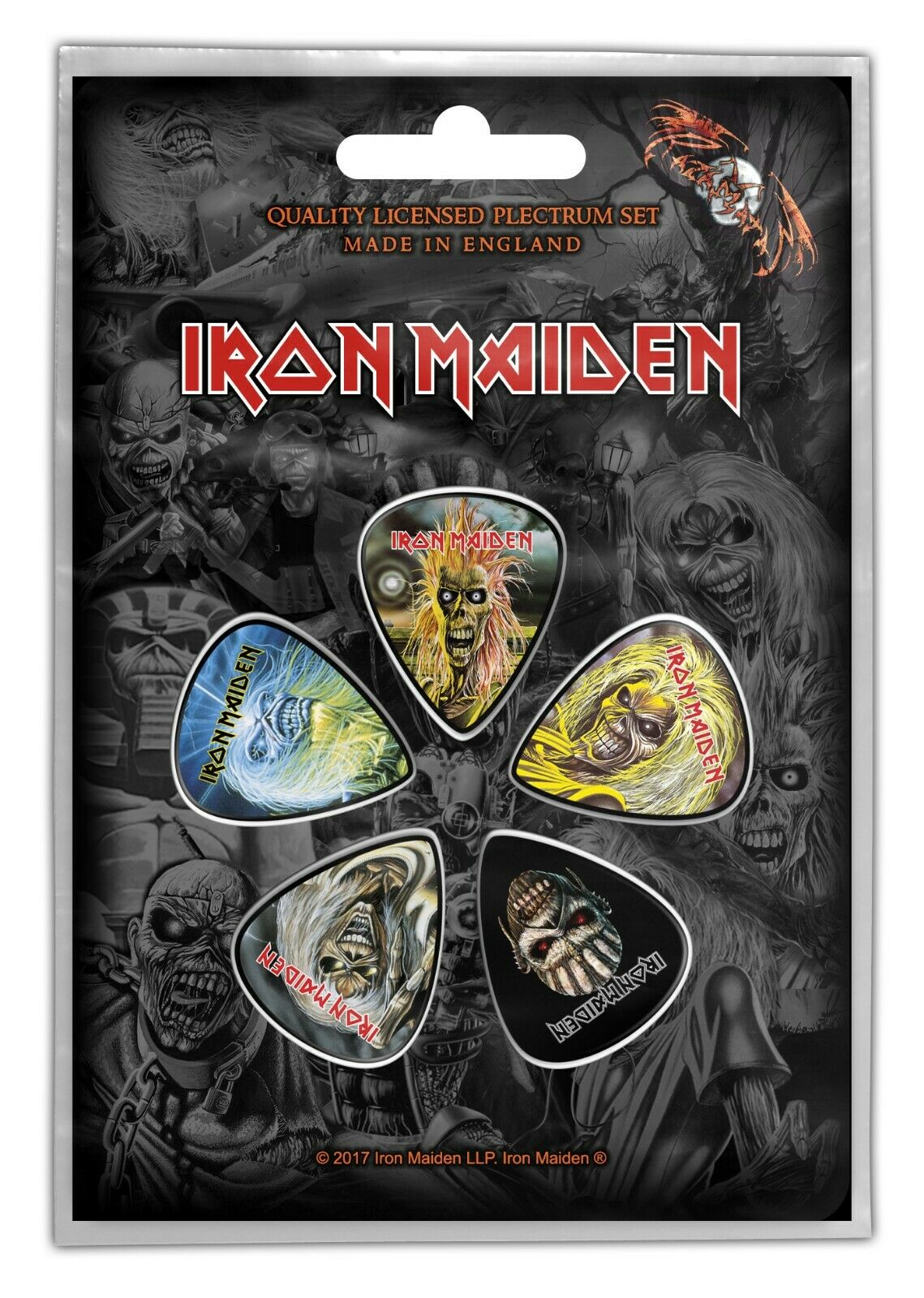 Iron Maiden Faces of Eddie Licensed Plectrum Set Iron Maiden Faces of Eddie Licensed Plectrum Set