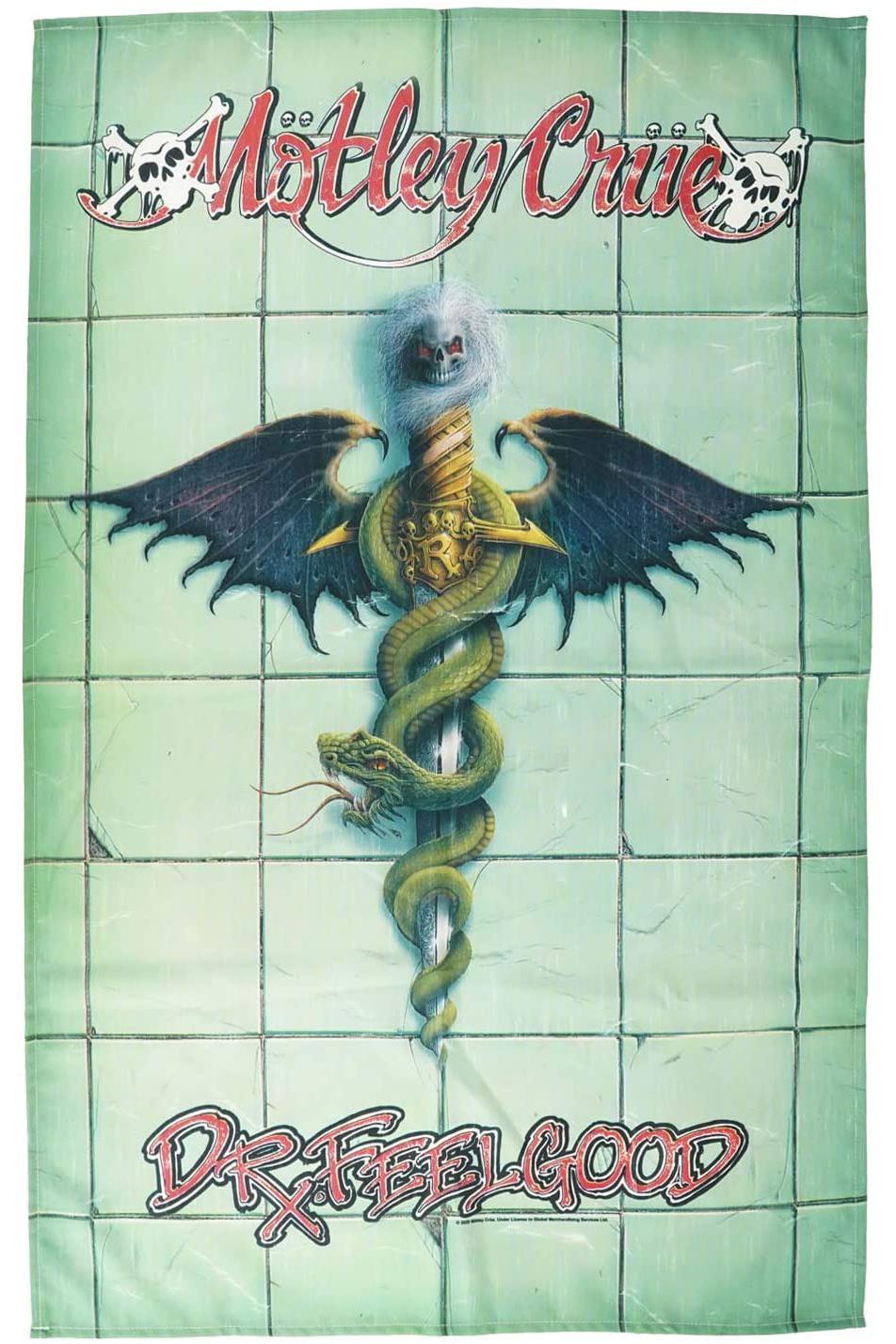 Motley Crue Dr. Feelgood Textile Poster Flag Motley Crue Dr. Feelgood Textile Poster Flag