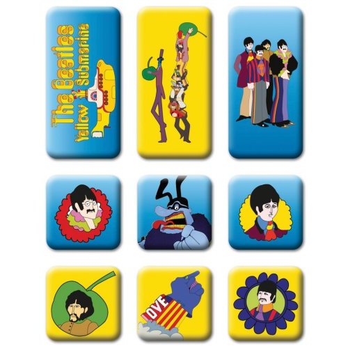 The Beatles Yellow Submarine Fridge Magnet Set