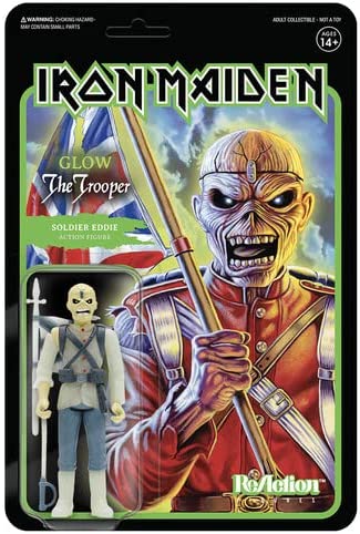 Iron Maiden Reaction Figure Glow The Trooper Soldier Eddie Exclusive