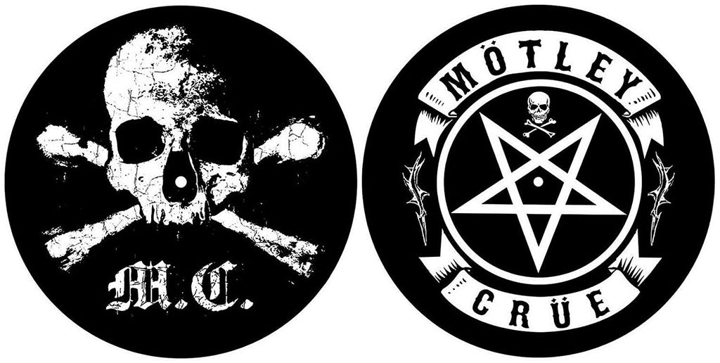 Motley Crue - Skull Pentagram Turntable Slipmat Set of 2