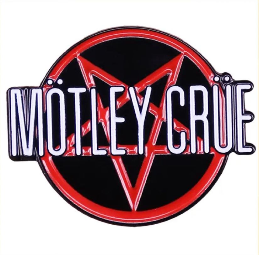 Motley Crue - Logo Pentragram Lapel Pin Badge
