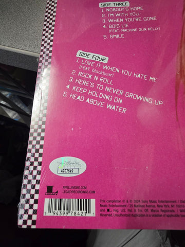 Avril Lavigne - Greatest Hits - Signed Vinyl LP Record