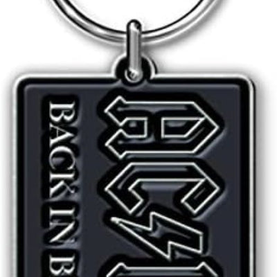 AC/DC - Back in Black Metal Keychain Keyring