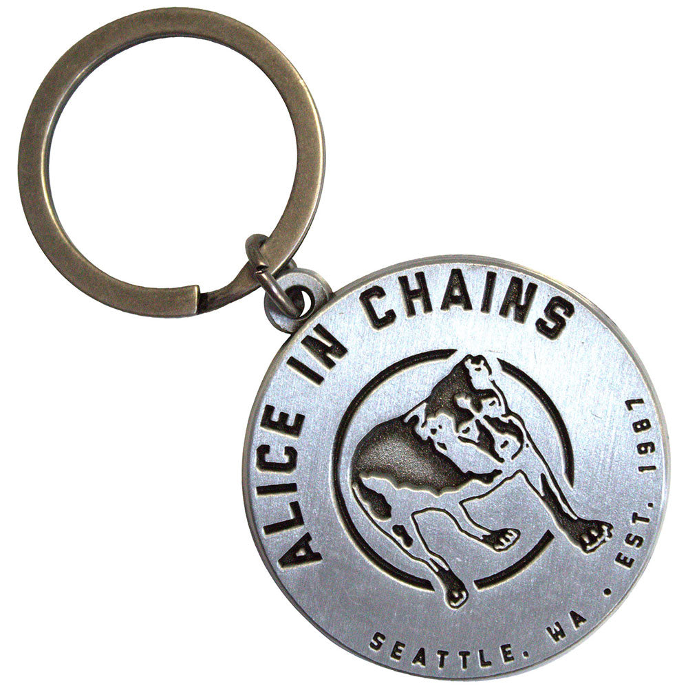 Alice in Chains - Three Legged Dog Metal Keychain Keyring