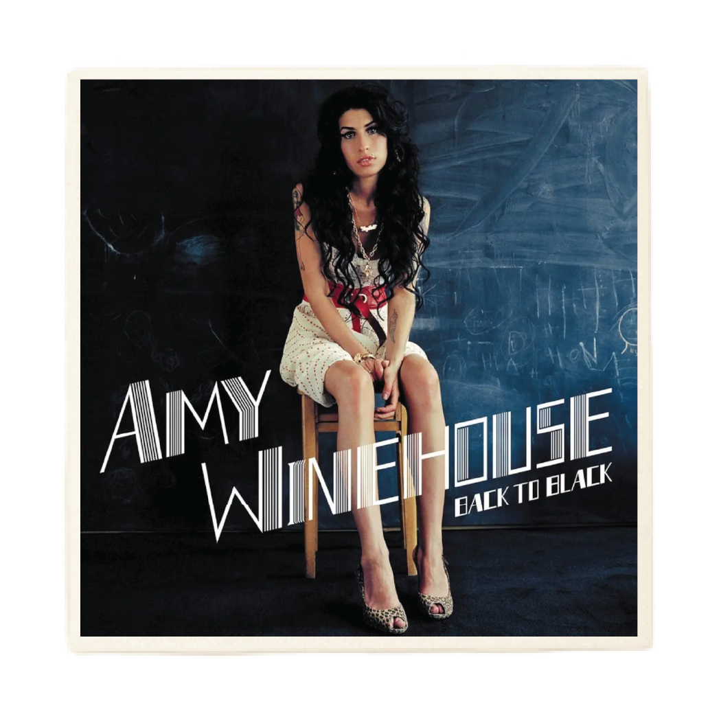 Set of 2 Amy Winehouse Back to Black Album - Ceramic Coasters