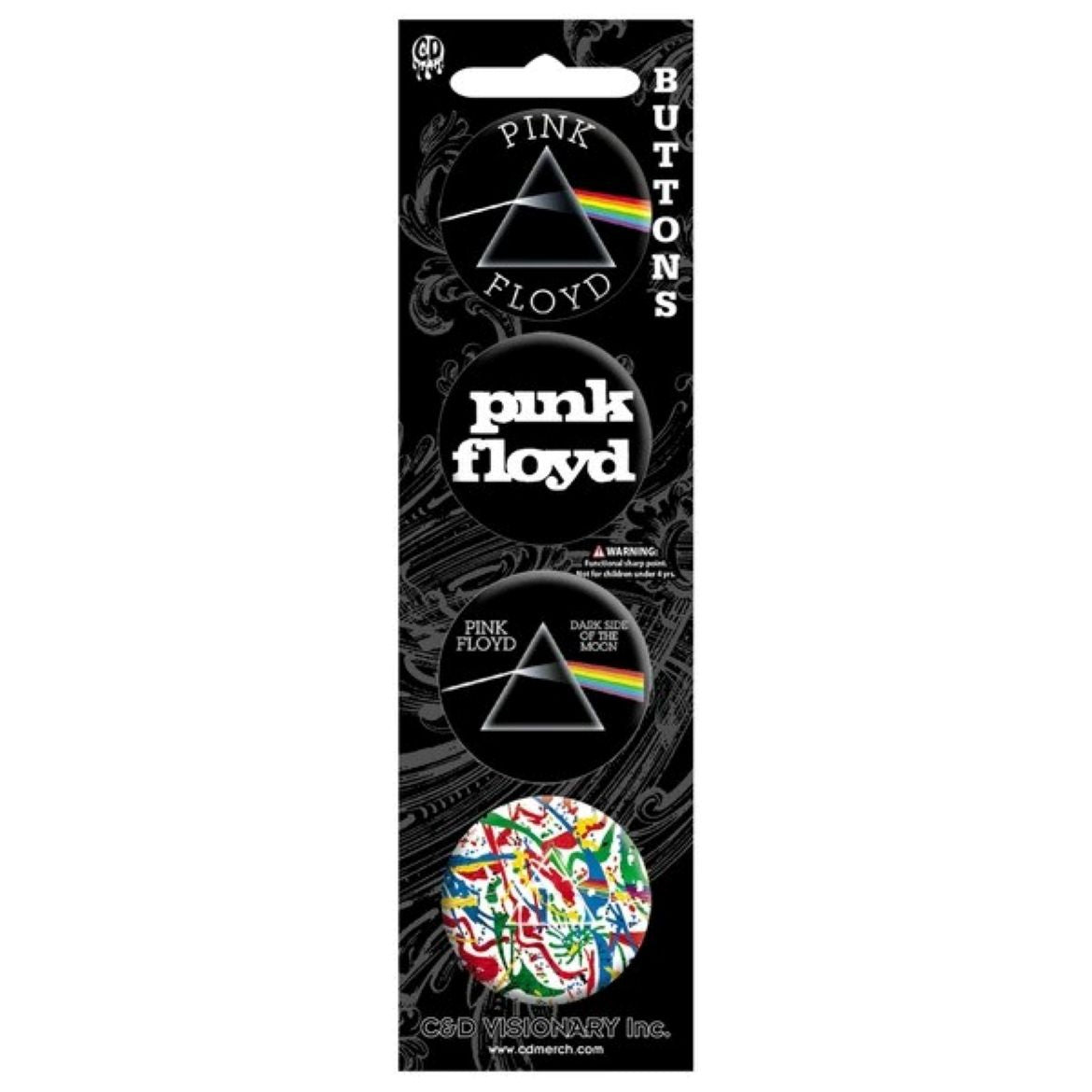 Pink Floyd Dark Side of the Moon Licensed 1.25" Button Set