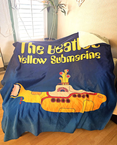 The Beatles Yellow Submarine - Sherpa Fleece Blanket 50" x 60"