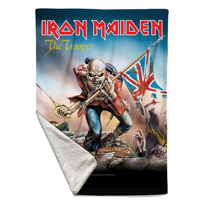 Iron Maiden - The Trooper Sherpa Fleece Blanket 50" x 60"