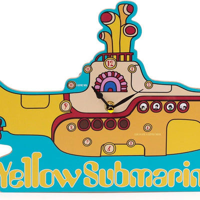 The Beatles Yellow Submarine Shaped Wall Clock