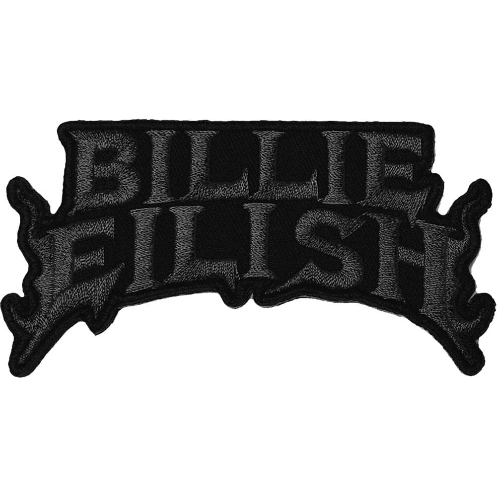 Billie Eilish - Black Woven Iron On Patch