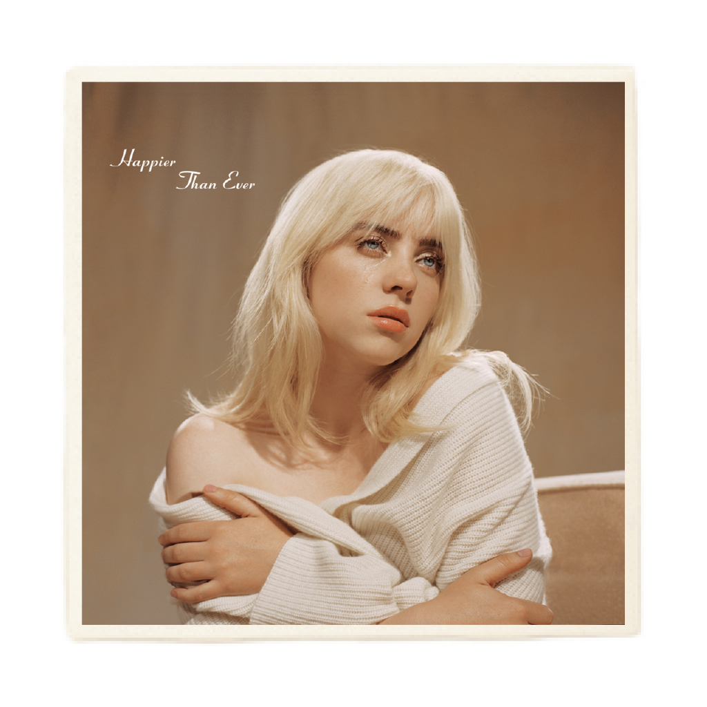 Set of 2 Billie Eilish Happier than Ever Album - Ceramic Coasters