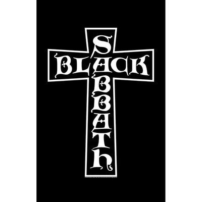Black Sabbath - Black Cross Textile Poster Flag
