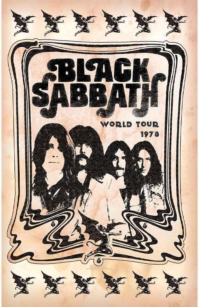 Black Sabbath - World Tour Textile Poster Flag