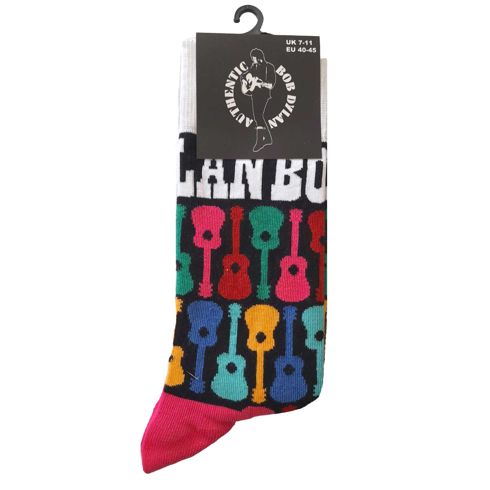 Bob Dylan - Guitar Pattern Unisex Ankle Socks