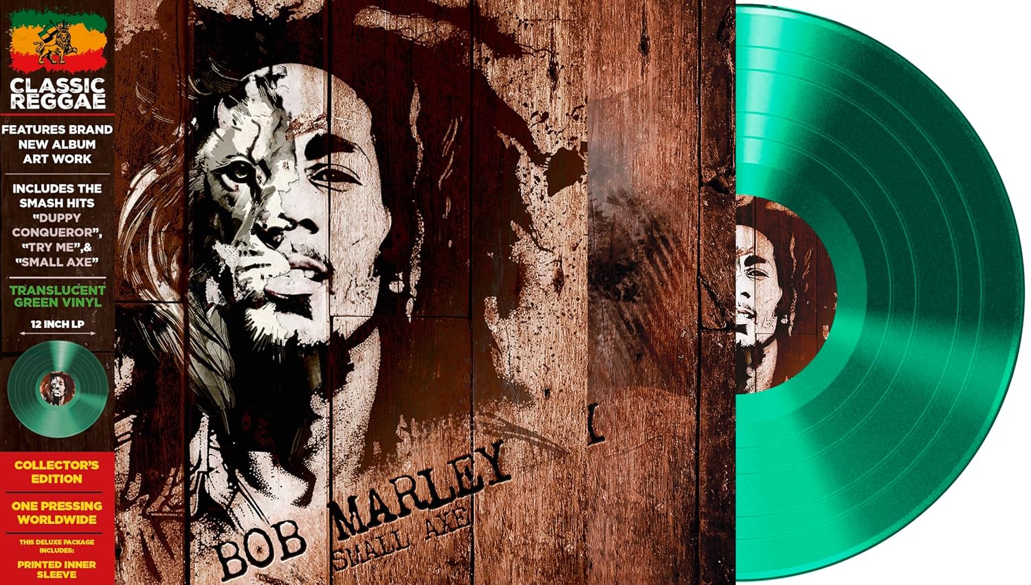 Bob Marley - Small Axe Translucent Green Vinyl LP Record