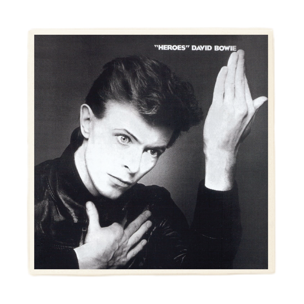 Set of 2 David Bowie Heroes Album - Ceramic Coasters
