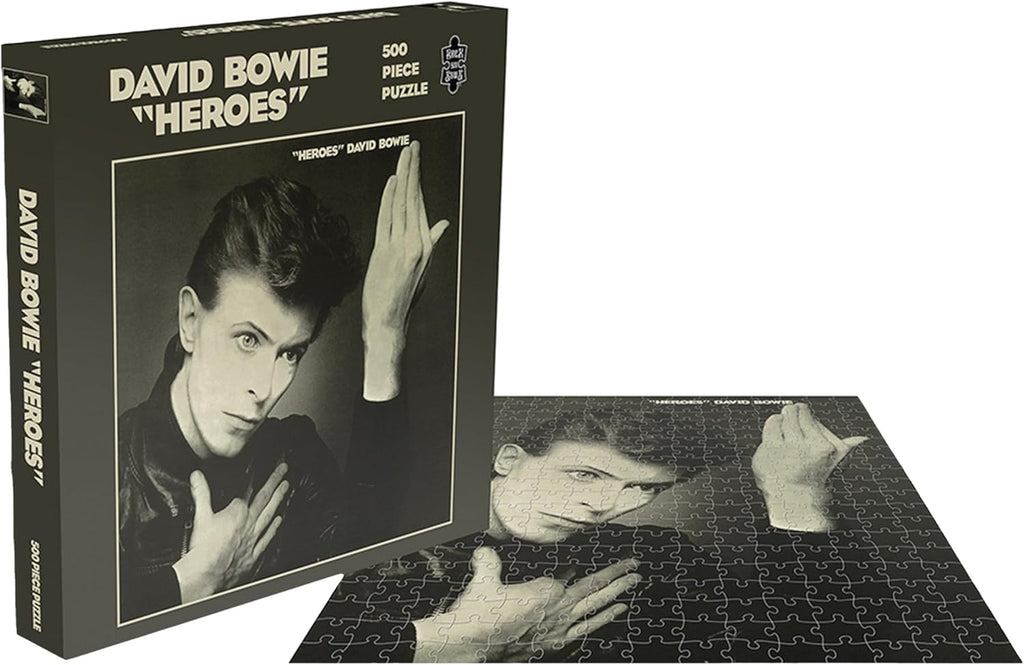 David Bowie Heroes – 1977 Album Cover Art  500 Piece Jigsaw Puzzle 16"×16"
