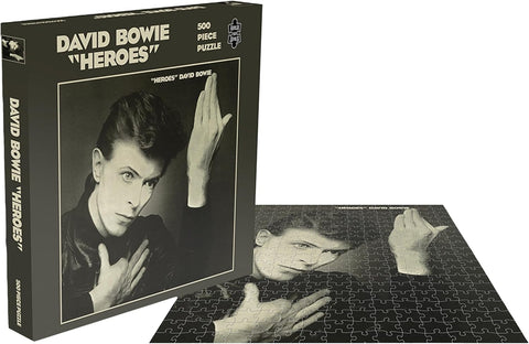 David Bowie Heroes – 1977 Album Cover Art  500 Piece Jigsaw Puzzle 16"×16"