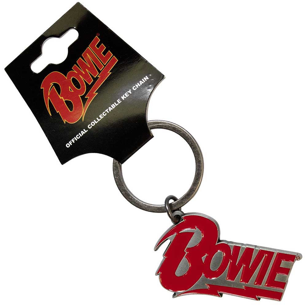 David Bowie Logo - Metal Keychain Keyring