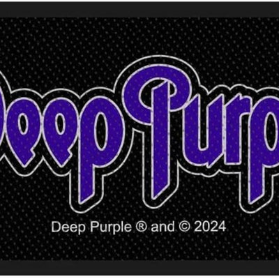 Deep Purple Logo Woven Sew On Patch
