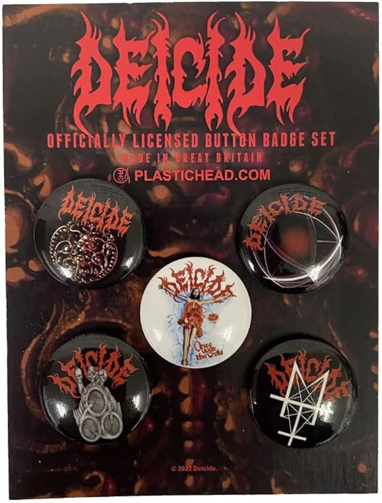 Deicide Officially Licensed Button Badge Set