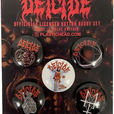 Deicide Officially Licensed Button Badge Set