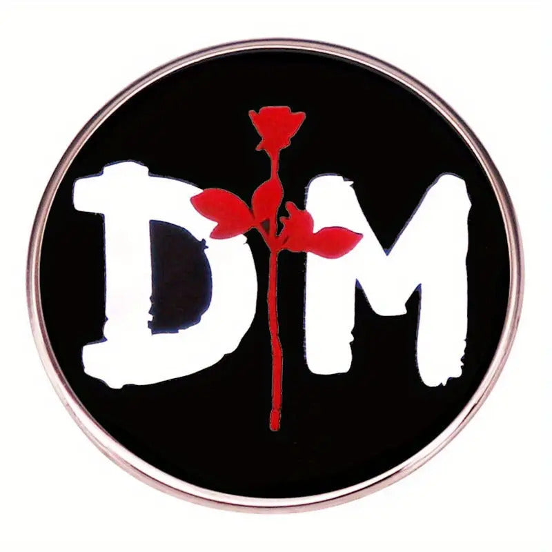 DEPECHE MODE - Logo Rose Enamel Lapel Pin Badge
