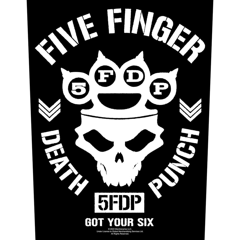 Five Finger Death Punch  5FDP Got your Six - Back Patch