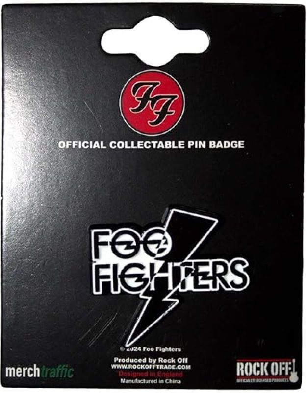 Foo Fighters Flash Logo Lapel Pin Badge