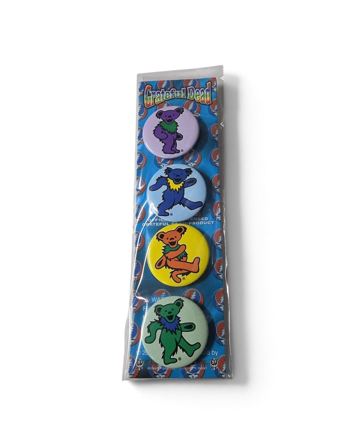 Grateful Dead Bears Licensed 1.25" Button Set