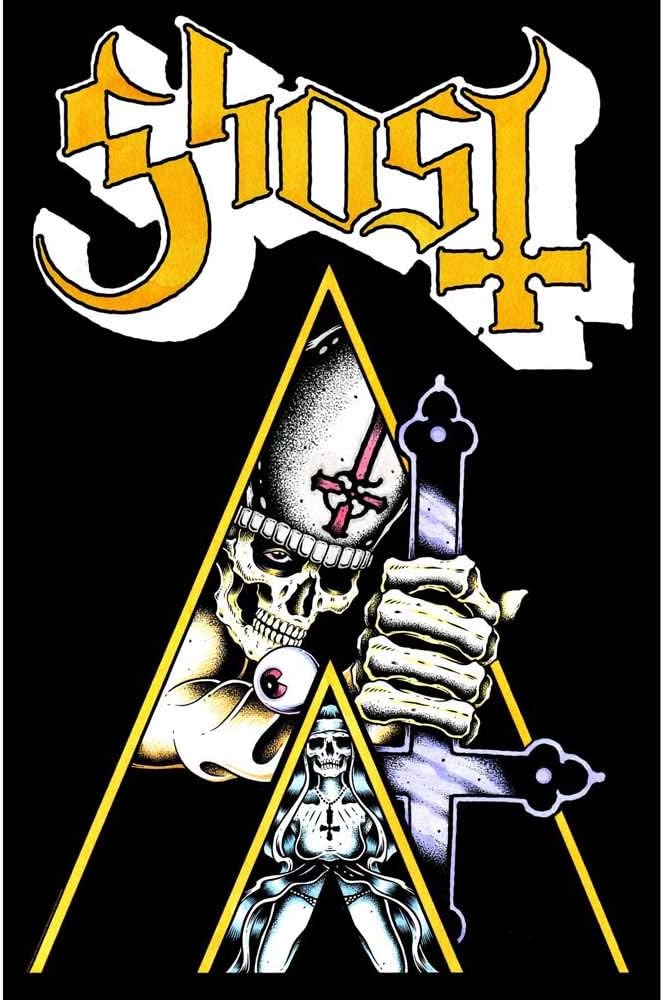 Ghost Clockwork -  Textile Poster Flag